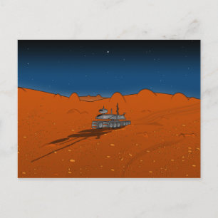 mars rover postcard