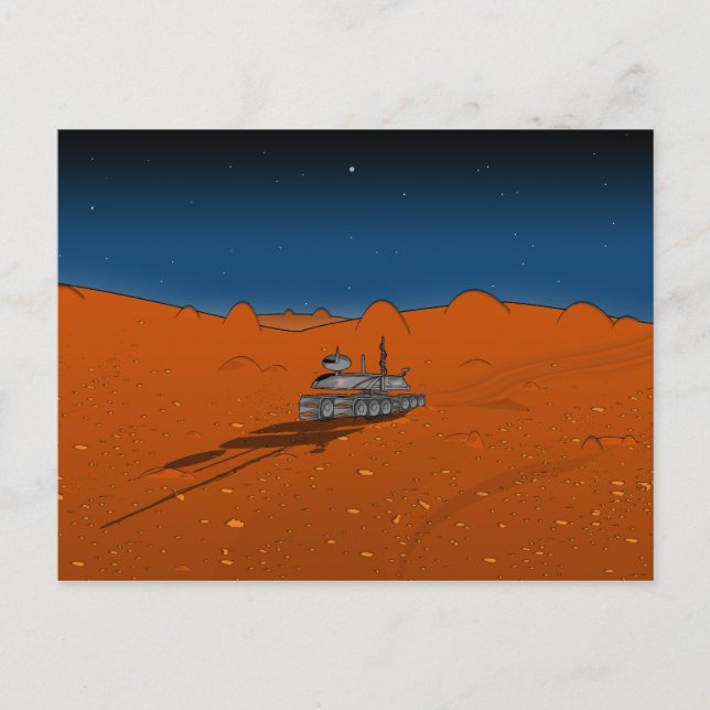 mars rover postcard (Front)