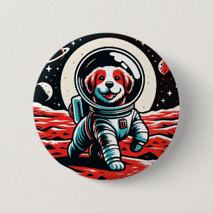 Mars Rover Pup 2 Inch Round Button