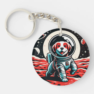 Mars Rover Pup Keychain