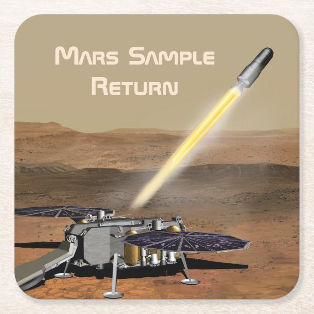 Mars Sample Return Mission Paper Coaster (Front)