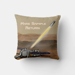 Mars Sample Return Mission Throw Pillow