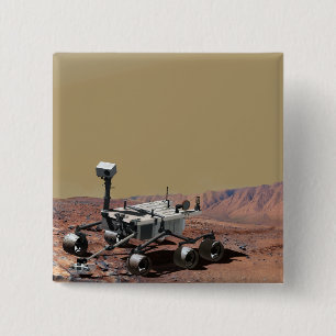 Mars Science Laboratory 2 Inch Square Button
