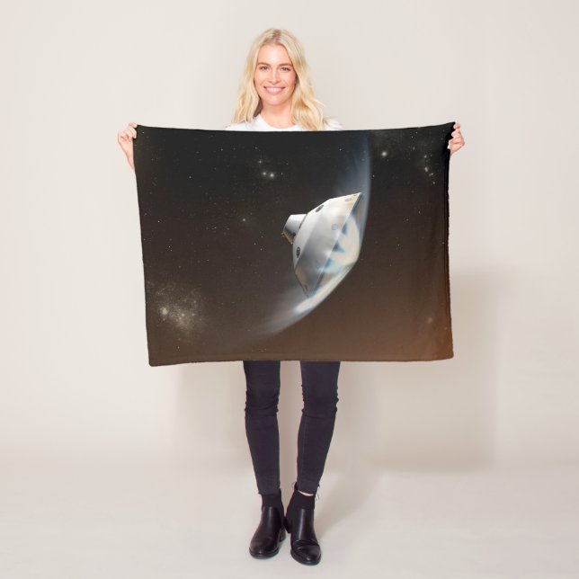 Mars Science Laboratory Aeroshell Capsule 2 Fleece Blanket (In Situ)