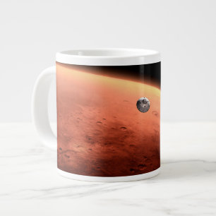 Mars Science Laboratory Approaching Mars. Large Coffee Mug