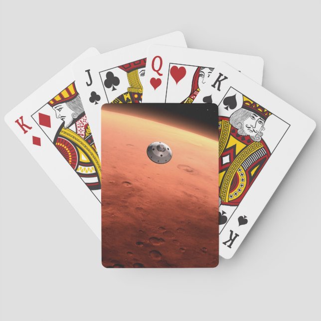 Mars Science Laboratory Approaching Mars. Playing Cards (Back)