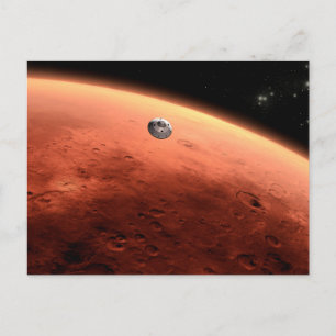 Mars Science Laboratory Approaching Mars. Postcard