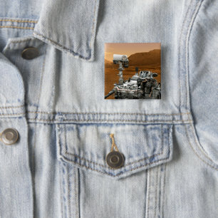 Mars Science Laboratory Curiosity Rover. 3 2 Inch Square Button