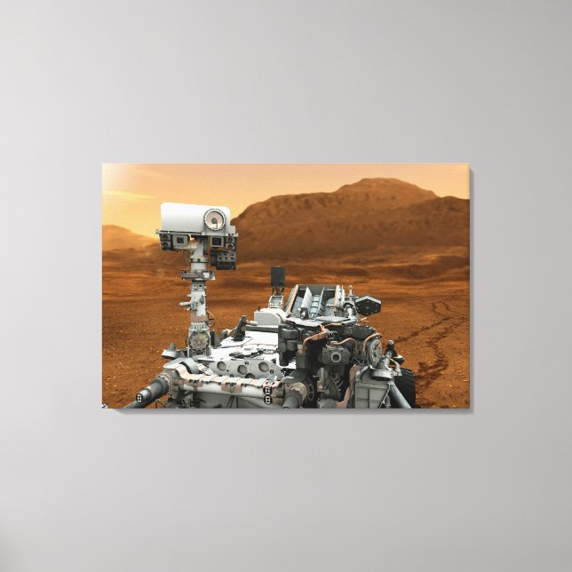 Mars Science Laboratory Curiosity Rover. 3 Canvas Print (Front)