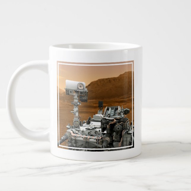 Mars Science Laboratory Curiosity Rover. 3 Large Coffee Mug (Left)