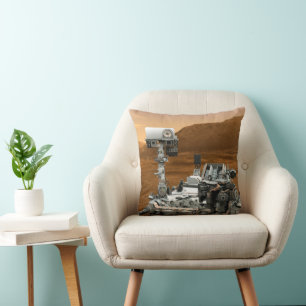 Mars Science Laboratory Curiosity Rover. 3 Throw Pillow