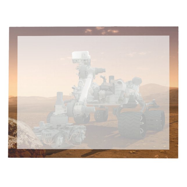 Mars Science Laboratory Curiosity Rover. 4 Notepad (Front)
