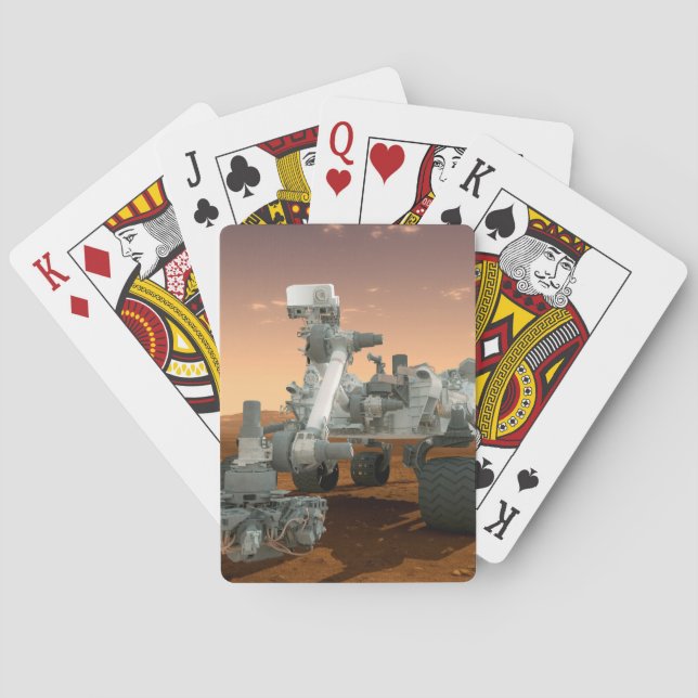 Mars Science Laboratory Curiosity Rover. 4 Playing Cards (Back)