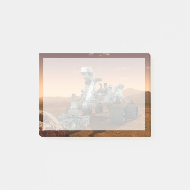 Mars Science Laboratory Curiosity Rover. 4 Post-it Notes (Front)