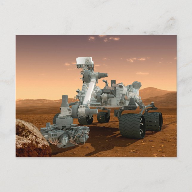 Mars Science Laboratory Curiosity Rover. 4 Postcard (Front)