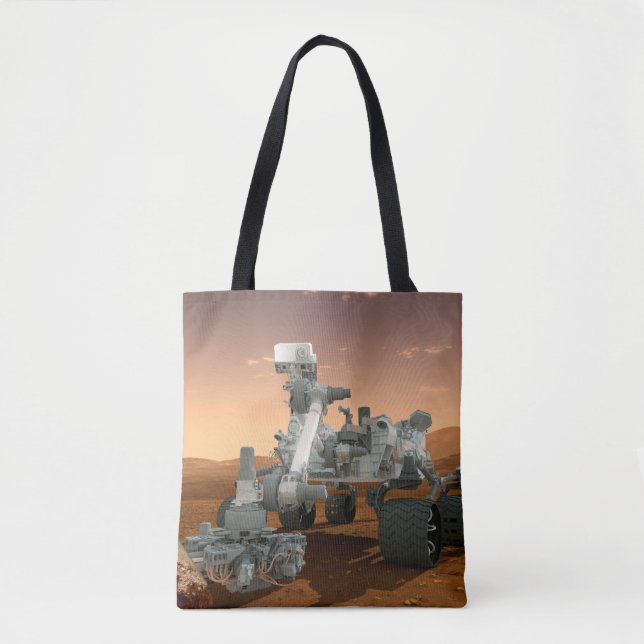 Mars Science Laboratory Curiosity Rover. 4 Tote Bag (Front)
