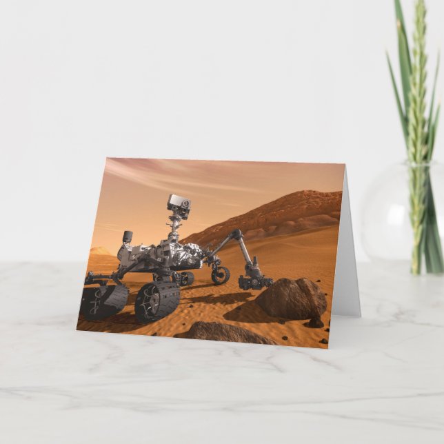 Mars Science Laboratory Curiosity Rover. Card (Front)