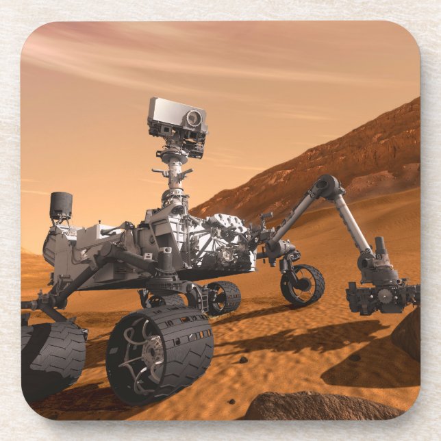 Mars Science Laboratory Curiosity Rover. Coaster (Front)