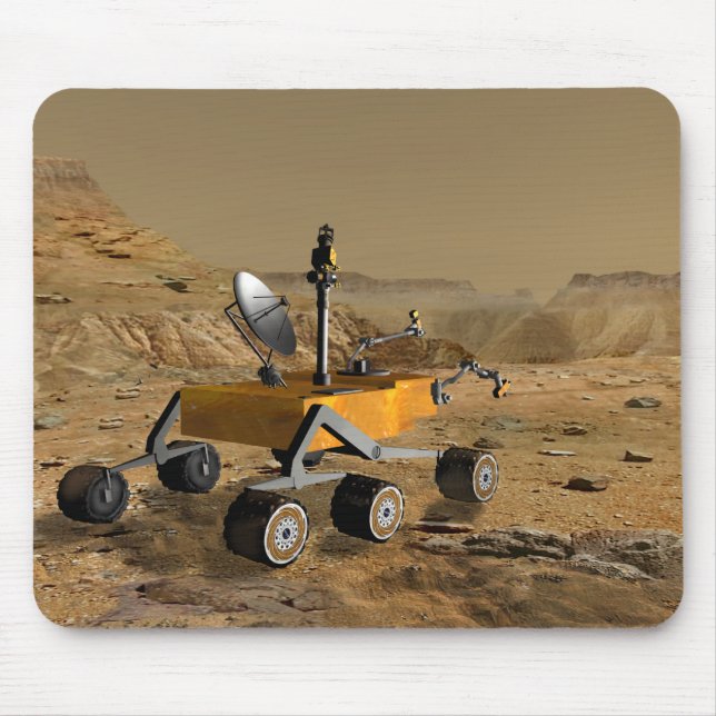 Mars Science Laboratory travels near a canyon Mouse Pad (Front)