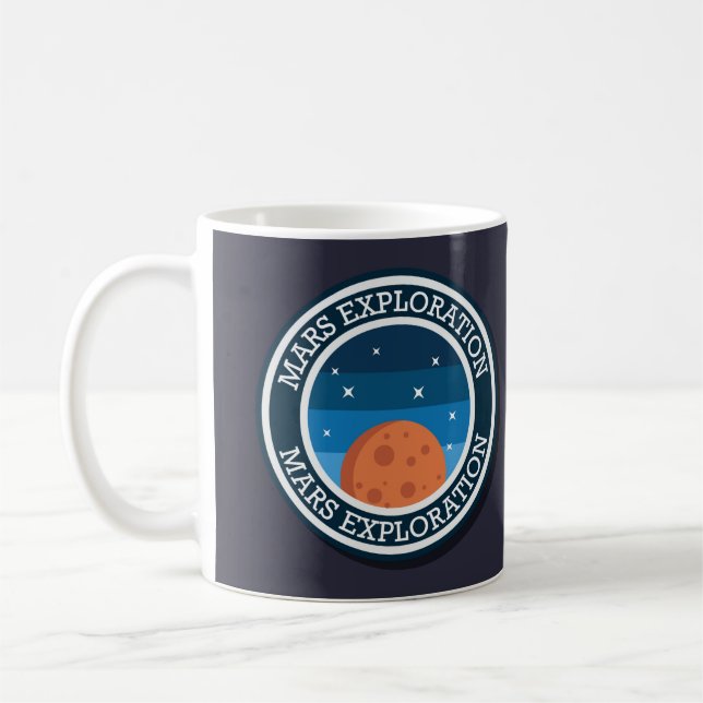 Mars / Space Exploration Coffee Mug (Left)