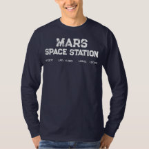Mars Space Station Vintage Logo