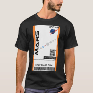 Mars Space Ticket T-Shirt