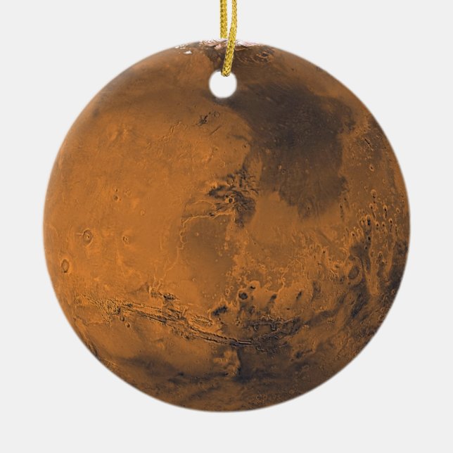 Mars Surface Planet Photo Ceramic Ornament (Front)
