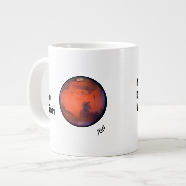 Mars tasse enorme de "mes vacances rêveuses" - (Devant gauche)