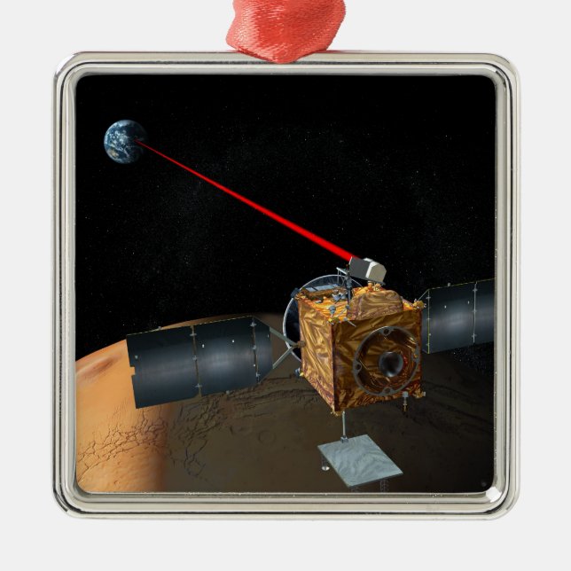 Mars Telecommunications Orbiter Metal Ornament (Front)