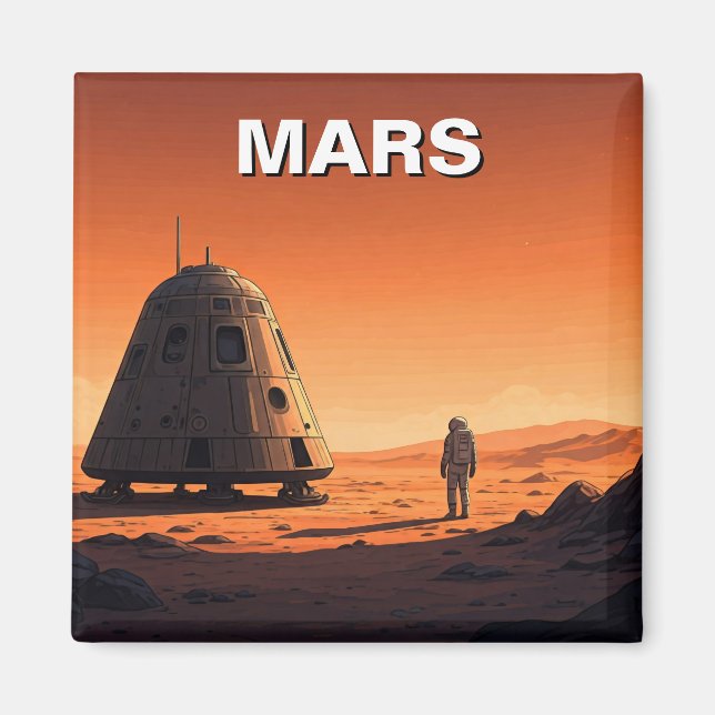 Mars Travel Magnet (Front)
