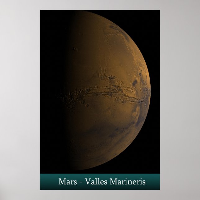 Mars - Valles Marineris Poster (Front)