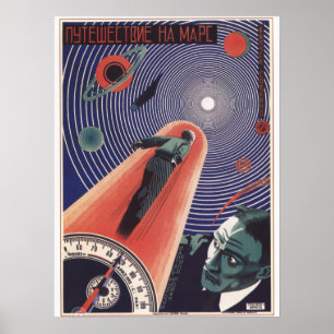 Mars Voyage Poster soviétique