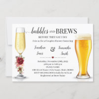 Marsala Bubbles & Brews before I do Couples Shower