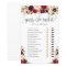 Marsala burgundy floral guess who said it game