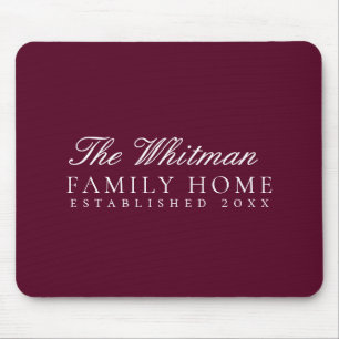 Marsala Family Home Mouse Pad