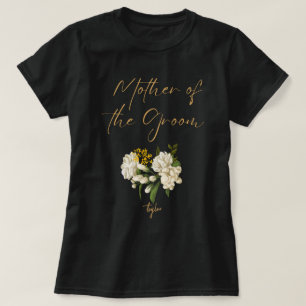 Marsala Floral Mother of the Groom T-Shirt