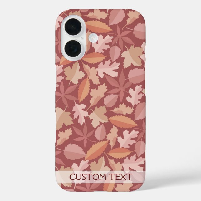 Marsala leaves pattern Case-Mate iPhone case (Back)