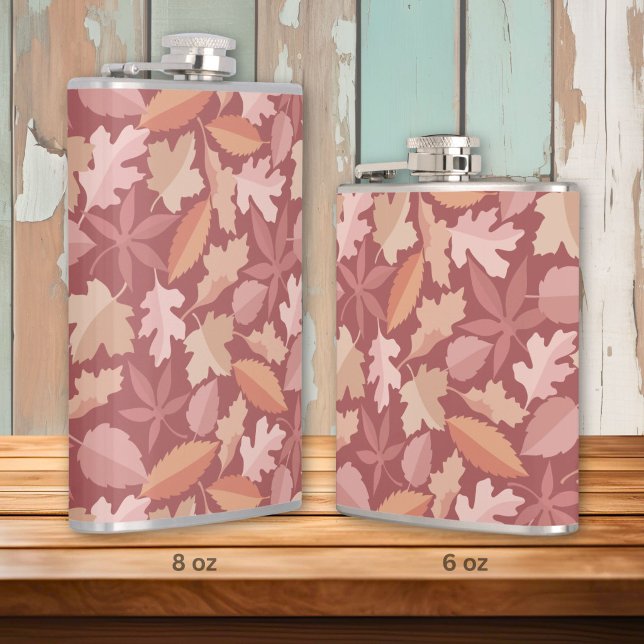 Marsala leaves pattern hip flask (Creator Uploaded)