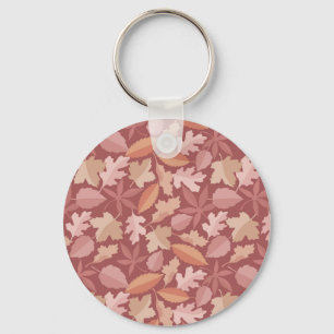 Marsala leaves pattern keychain