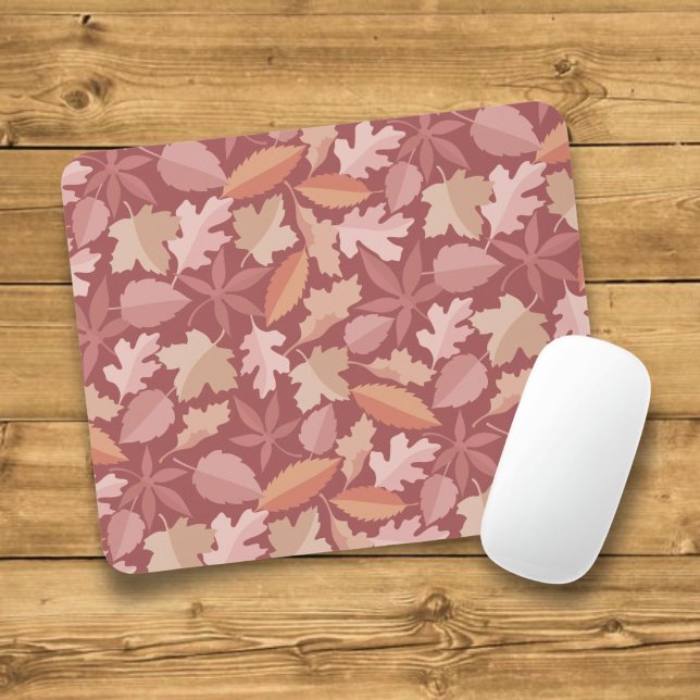 Marsala leaves pattern mouse pad (Creator Uploaded)