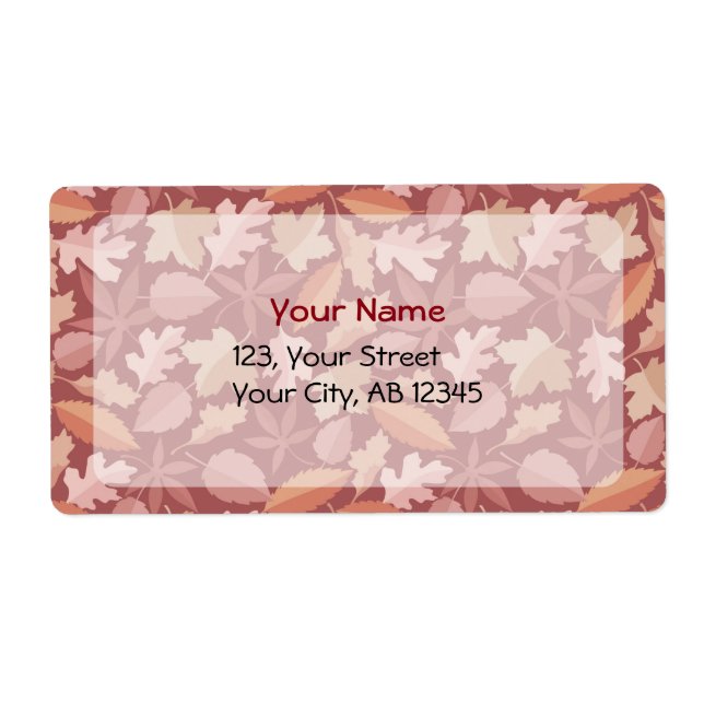 Marsala motif feuille (Devant)