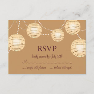 Marsala Party Lanterns RSVP