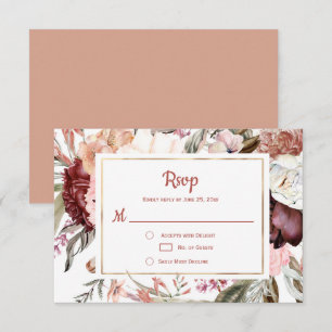 Marsala Pêche Terracotta Floral Rose RSVP