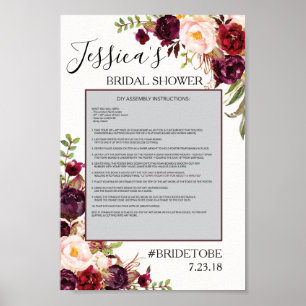 Marsala Photo Prop Poster Frame