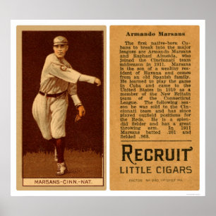 Marsans Cuban Reds Baseball 1912 Poster