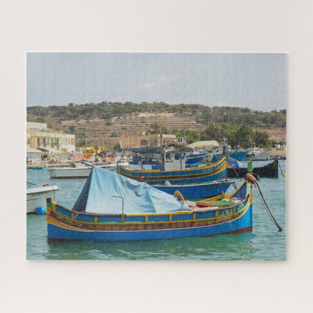 Marsaxlokk - Malta's fishing village Jigsaw Puzzle (Horizontal)