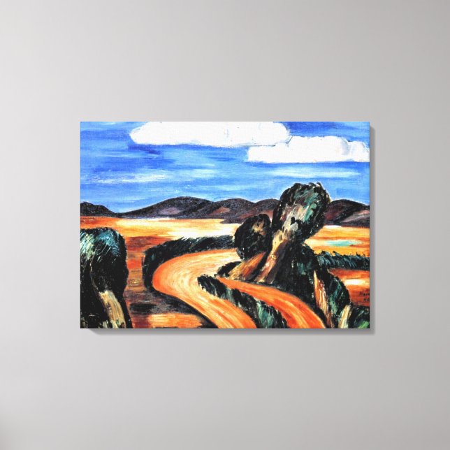 Marsden Hartley - Landscape, New Mexico Canvas Print (Front)