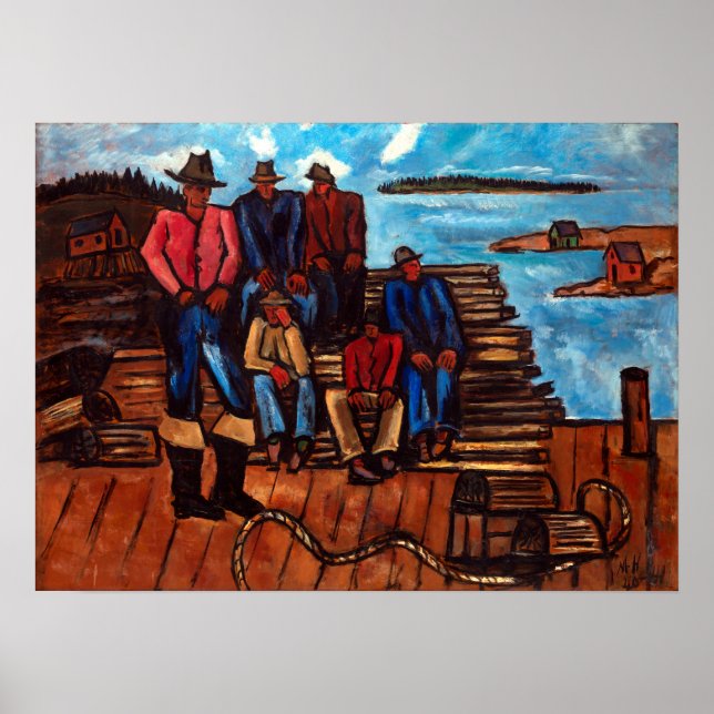 Marsden Hartley Lobster Fishermen Poster (Front)