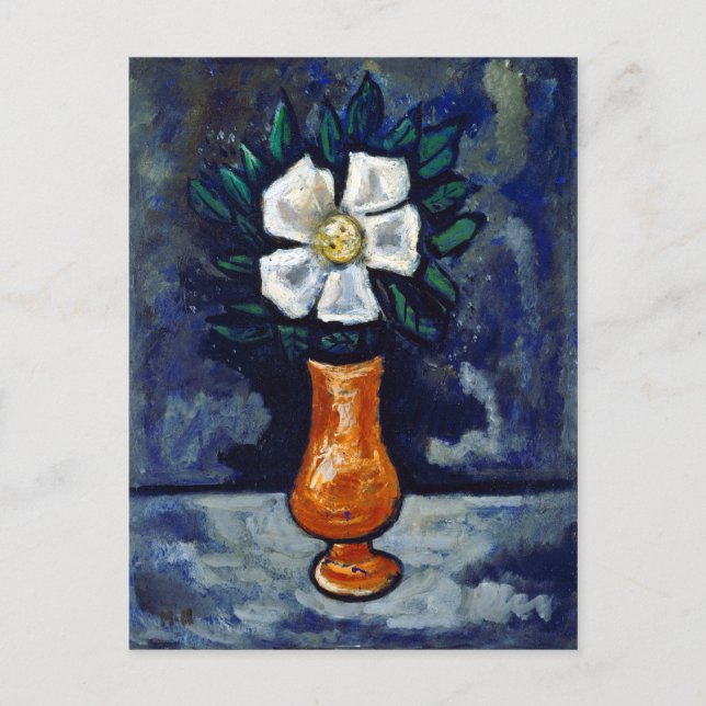 Marsden Hartley White Flower Postcard (Front)