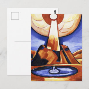 Marsden Hartley's Abstract Alchemy Painting Postcard